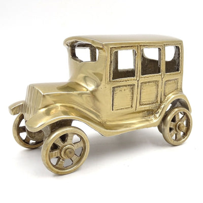 Kovový model retro auta BMW Dixi vo farbe starožitnej mosadze s možnosťou personalizácie gravírovaním