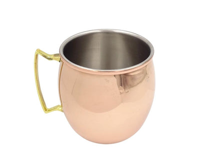 Medený hrnček z nehrdzavejúcej ocele 304, 500ml, s možnosťou personalizácie gravírovaním - ideálny darček - výška 13,5 cm, medená farba, model MM7012