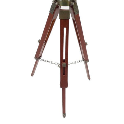 Elegantný koloniálny glóbus na drevenej trojnožke NC2140 s nastaviteľnou výškou do 78 cm, laminovanou mapou v odtieňoch bielej a hnedej, ideálny ako darček s možnosťou personalizácie gravírovaním