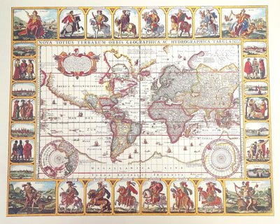 Mapa Świata Piscator 1652 z możliwością personalizacji grawerem