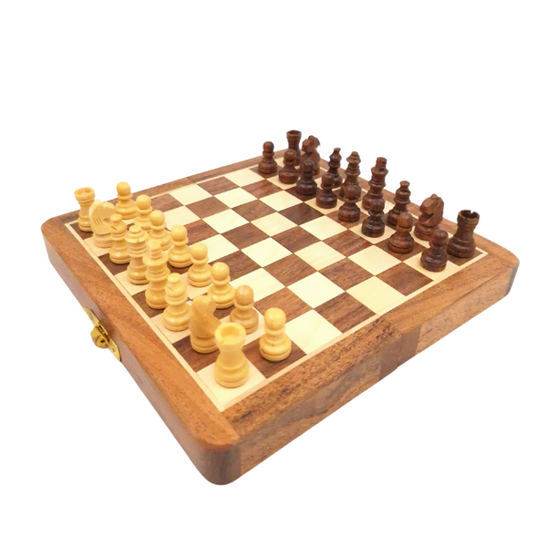 Drevený magnetický šach 17x17cm s personalizovaným gravírovaním