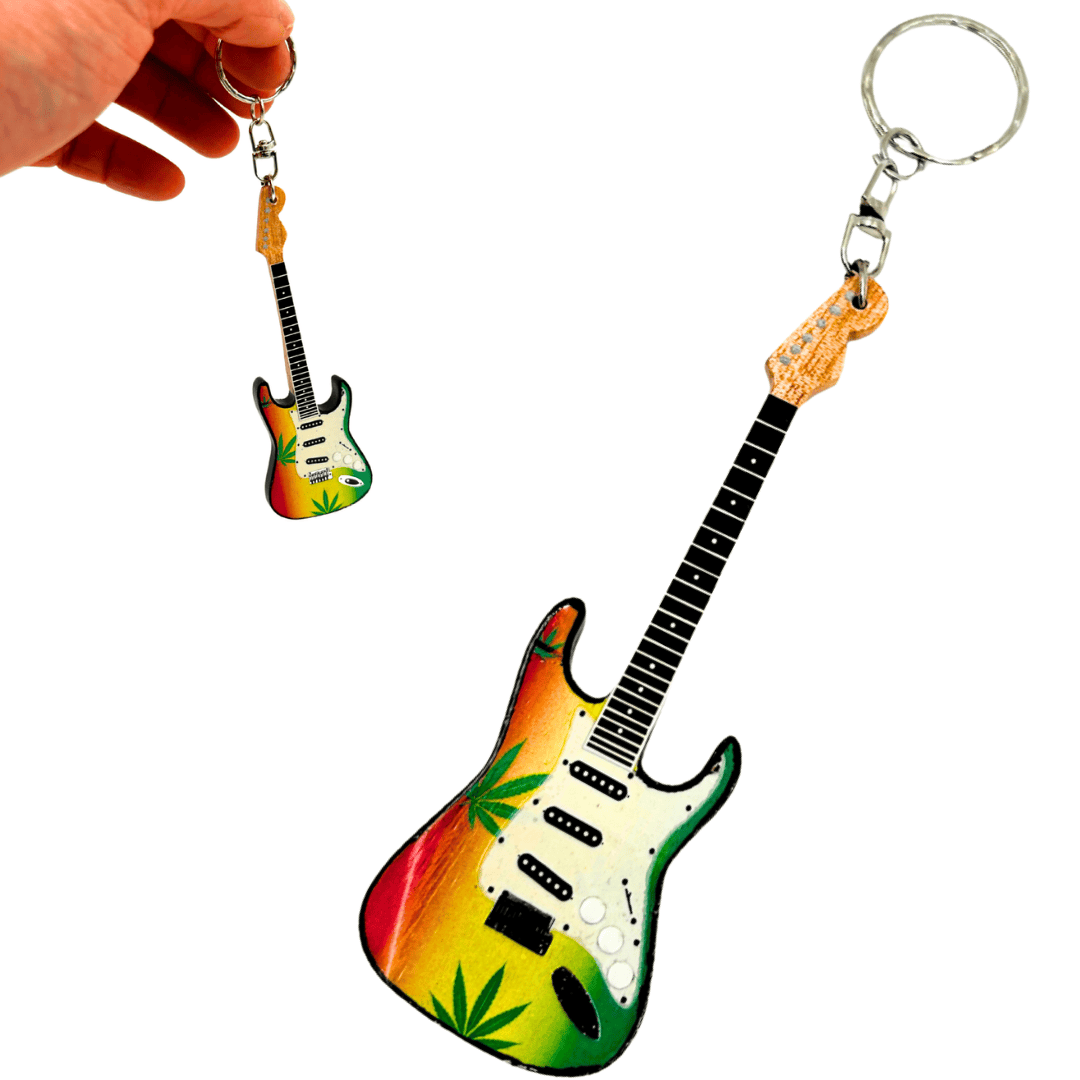 Kľúčenka gitara v štýle Bob Marley Reggae Gadget - EGK-0641