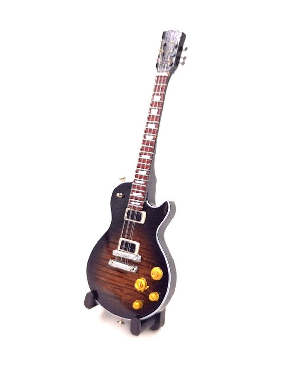 Mini gitara 15cm v štýle Slasha z mahagónového dreva