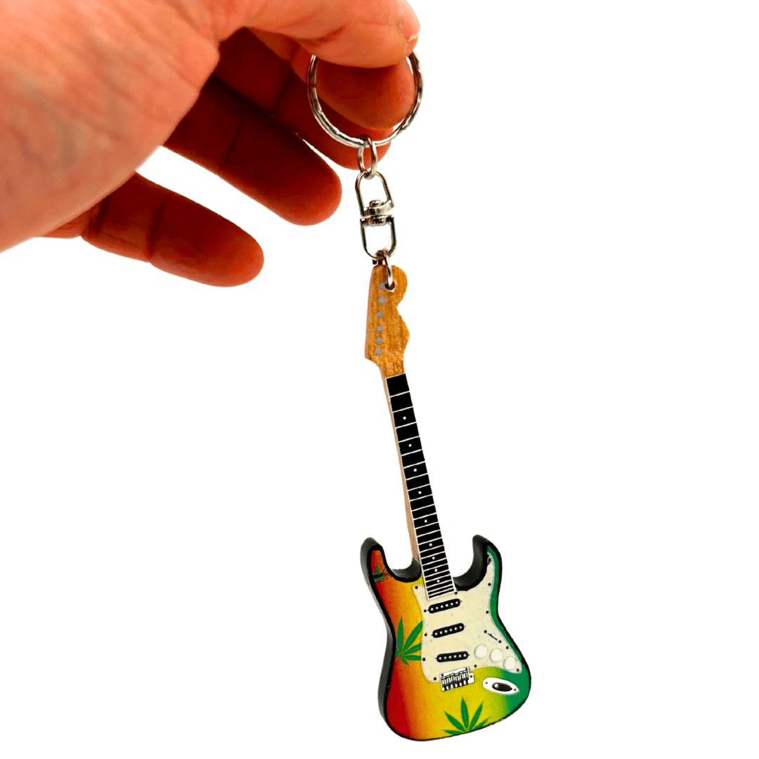 Kľúčenka gitara v štýle Bob Marley Reggae Gadget - EGK-0641