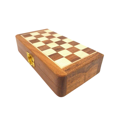 Drevený magnetický šach 17x17cm s personalizovaným gravírovaním