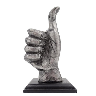 Dekoračná figúrka palec „OK“ z hliníka 20 cm s možnosťou personalizácie gravírovaním