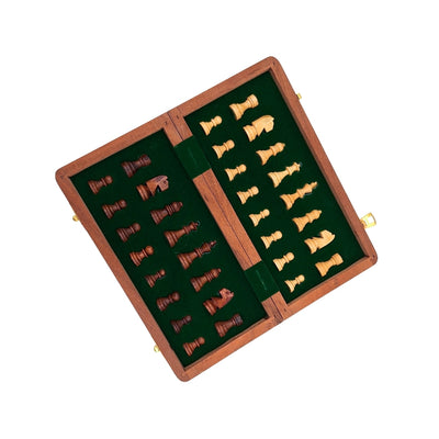 Drevený magnetický šach 30x30cm skladací G614 s gravírovaním