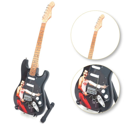 Zberateľská mini gitara Freddie Mercury s gravírovaním