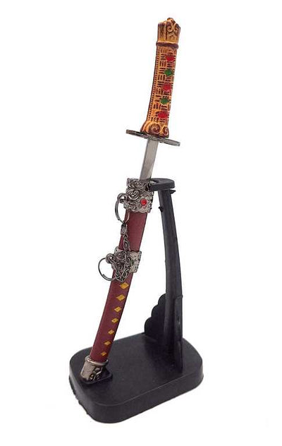 Katana - nôž na papier SW-199 s možnosťou personalizácie gravírovaním, ideálny darček, výška 18 cm, dekoratívna pošva v súprave