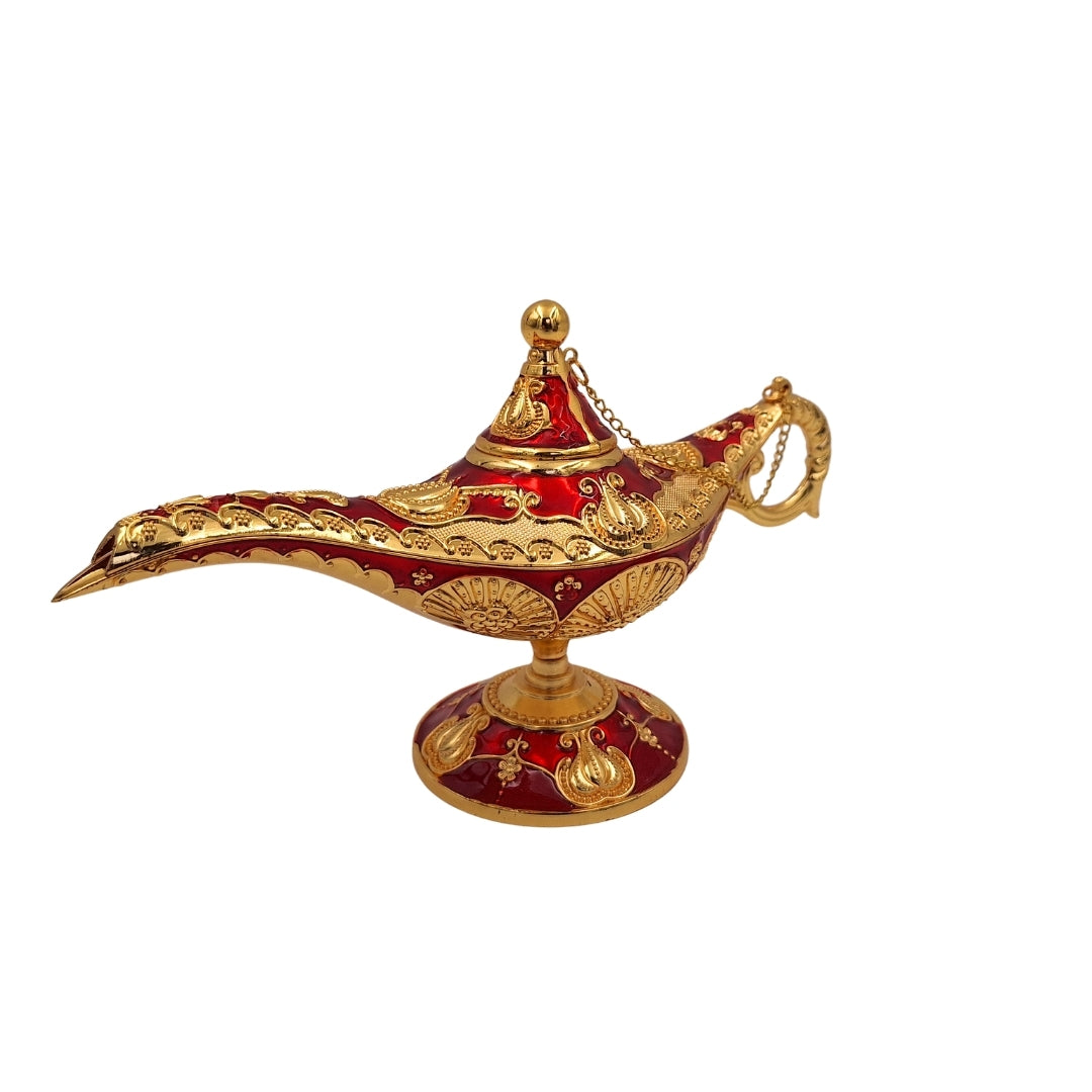 Aladinova lampa LAR s krásnymi zlatými ozdobami, 22 x 7 x 11 cm