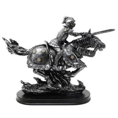Figúrka rytier na koni 31cm – ručne maľovaný polyresin s možnosťou personalizácie gravírovania