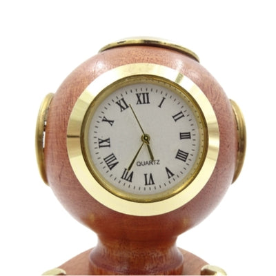 Malá retro potápačská prilba s hodinami a personalizáciou