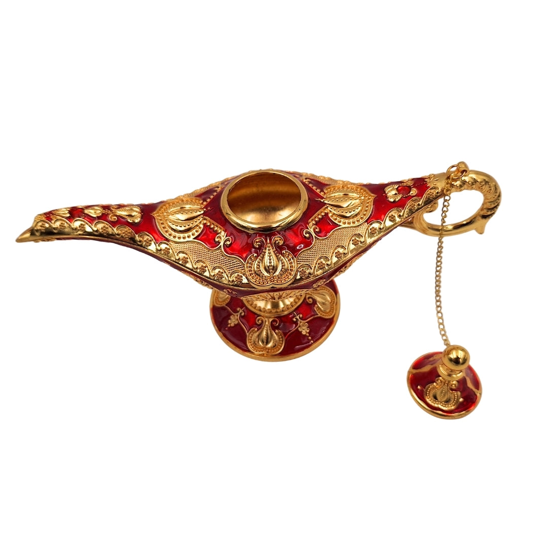 Aladinova lampa LAR s krásnymi zlatými ozdobami, 22 x 7 x 11 cm