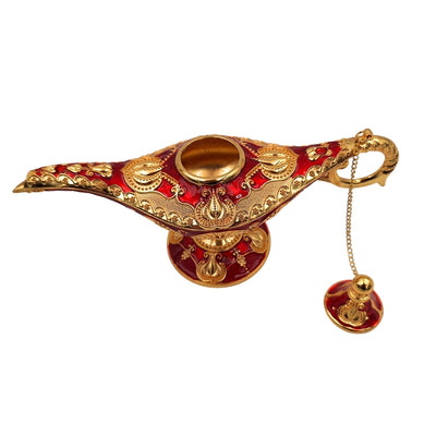 Aladinova lampa LAR s krásnymi zlatými ozdobami, 22 x 7 x 11 cm