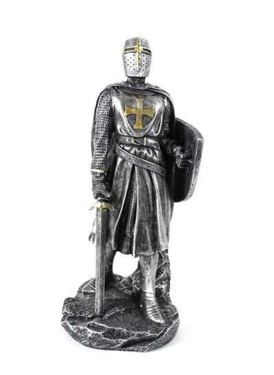 Figúrka križiackeho rytiera 30cm s gravírovaním