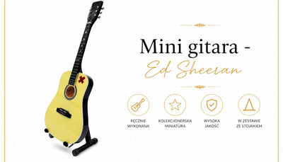 Mini gitara Ed Sheeran 27,5 cm z mahagónu s možnosťou personalizácie gravírovaním