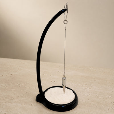 Wahadło Piaskowe Sand Pendulum z Grawerem - Inspirująca Dekoracja 38cm z Kinetycznym Piaskiem