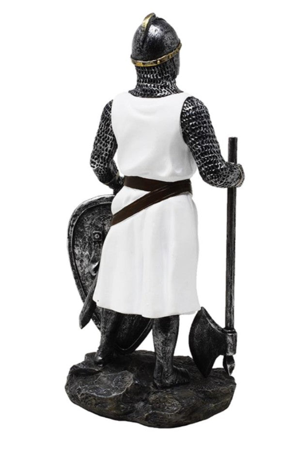 Figurka Rycerza Templariusza 18,5 cm z Polyresinu z możliwością personalizacji grawerem