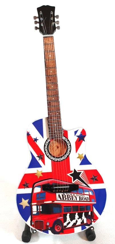 Zberateľská mini gitara The Beatles