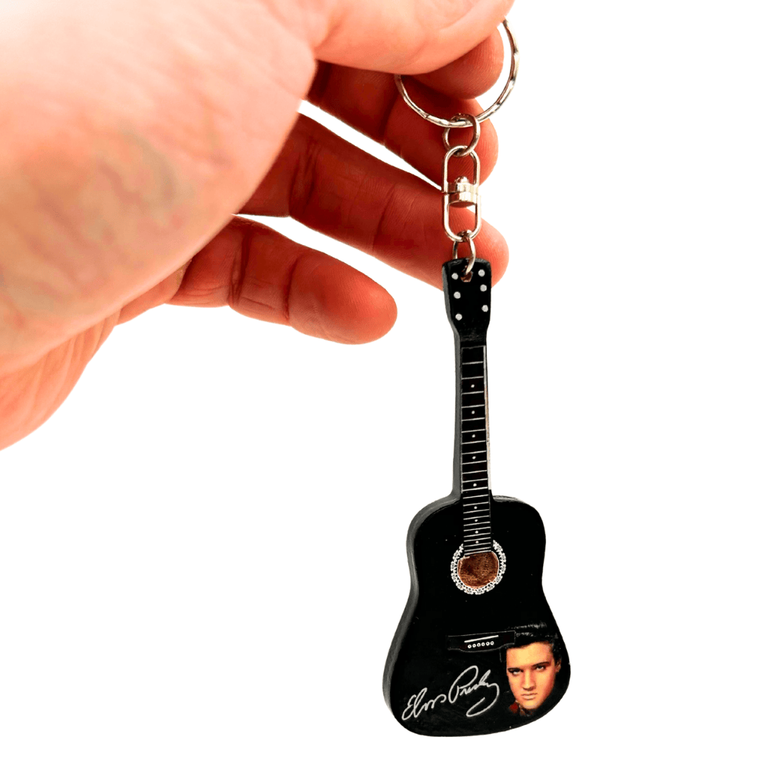 Prívesok na kľúče gitara v štýle Elvis Presley Tribute - EGK-1389