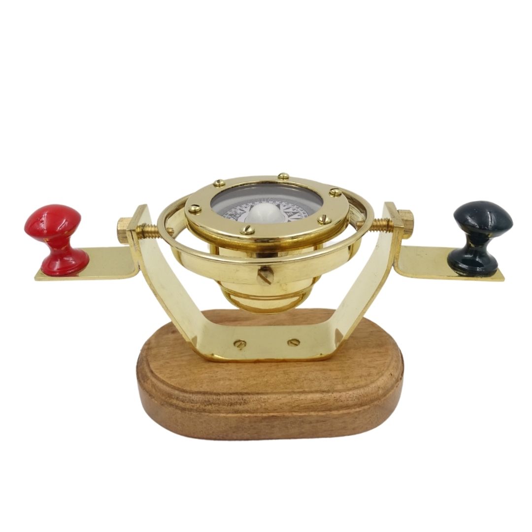 Retro lodný naklápací kompas NC1615 z mosadze s možnosťou personalizácie gravírovaním