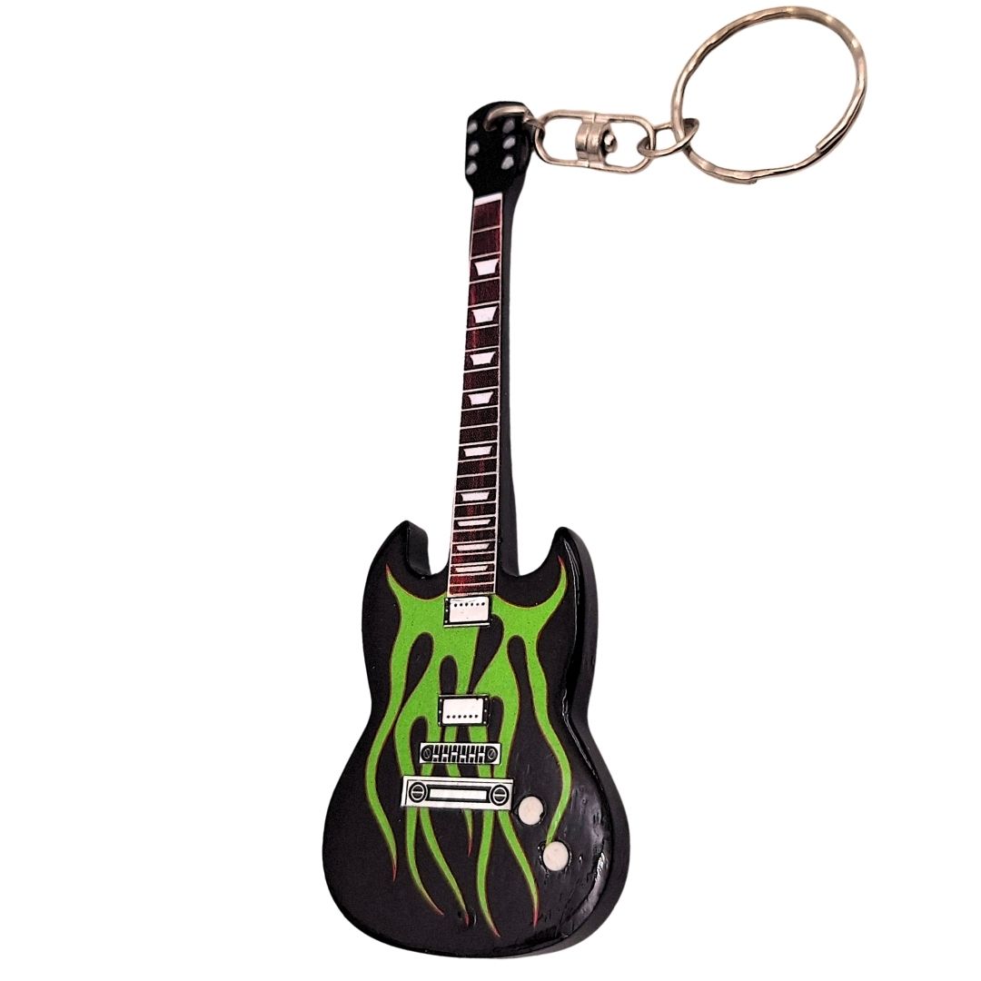 Drevený prívesok na kľúče gitara Metallica James Hetfield Grynch Heavy Metal – EGK-1211