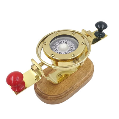Retro lodný naklápací kompas NC1615 z mosadze s možnosťou personalizácie gravírovaním