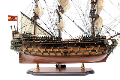 Model Żaglowca Statku San Felipe 80cm, możliwość personalizacji grawerem