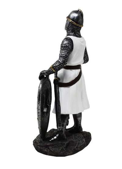 Figurka Rycerza Templariusza 18,5 cm z Polyresinu z możliwością personalizacji grawerem