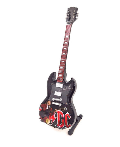 Mini gitara Angus Young 24,5 cm z mahagónu s možnosťou personalizácie gravírovaním