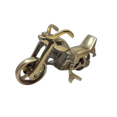 Model motocykla N-2784 s možnosťou personalizácie gravírovaním – antická mosadz, 23 x 14 cm