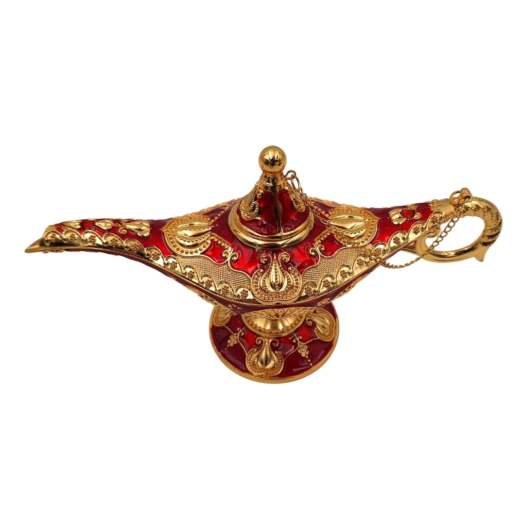 Aladinova lampa LAR s krásnymi zlatými ozdobami, 22 x 7 x 11 cm