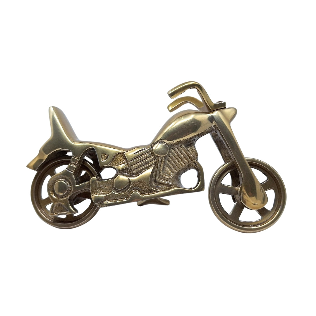 Model motocykla N-2784 s možnosťou personalizácie gravírovaním – antická mosadz, 23 x 14 cm