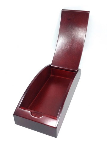 Personalizovaná drevená škatuľka 21 x 9 x 5,5 cm vo višňovej farbe