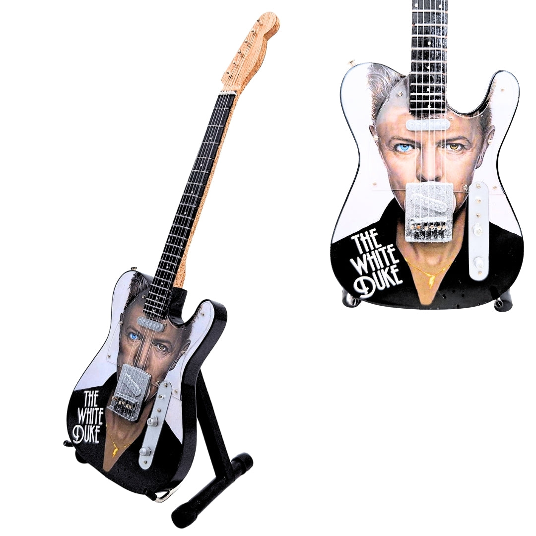 Mini Gitara Kolekcjonerska David Bowie MGT-8976 z Grawerem