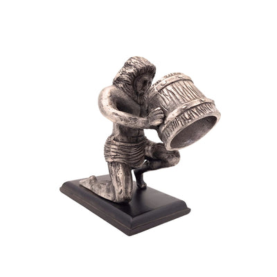 Dekoračná figúrka Vodnár AQU z hliníka, personalizované gravírovanie, ideálna ako darček, výška 18 cm, klasický štýl a art déco