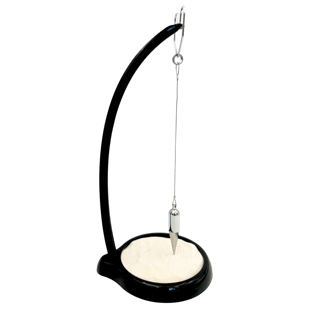 Wahadło Piaskowe Sand Pendulum z Grawerem - Inspirująca Dekoracja 38cm z Kinetycznym Piaskiem