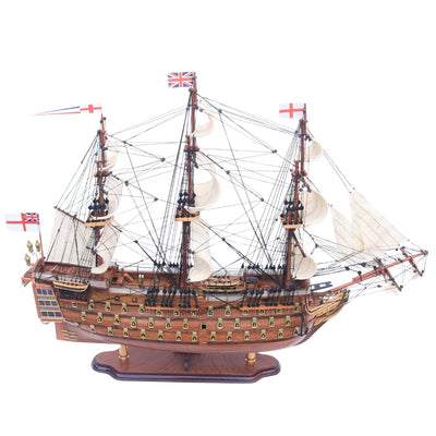 Ekskluzywny Wielki Model Żaglowca Okrętu HMS Prince 94cm z Możliwością Personalizacji Grawerem