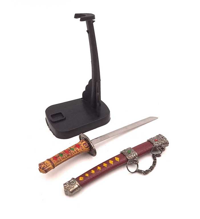 Katana - nôž na papier SW-199 s možnosťou personalizácie gravírovaním, ideálny darček, výška 18 cm, dekoratívna pošva v súprave