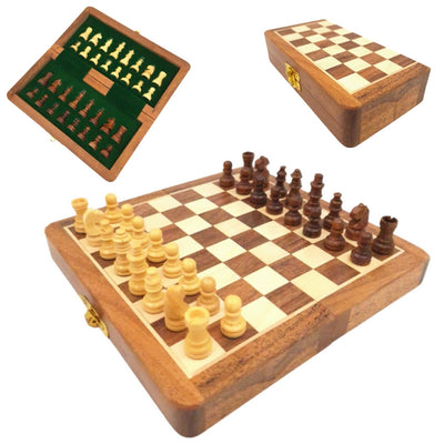 Drevený magnetický šach 17x17cm s personalizovaným gravírovaním
