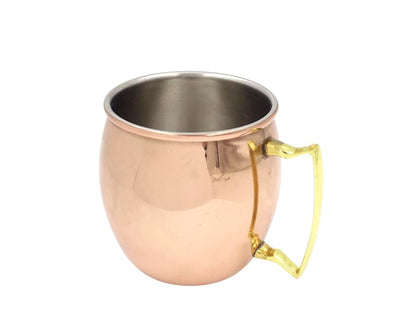 Medený hrnček z nehrdzavejúcej ocele 304, 500ml, s možnosťou personalizácie gravírovaním - ideálny darček - výška 13,5 cm, medená farba, model MM7012