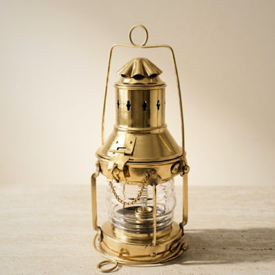 Mosadzná retro petrolejová lampa SL10 s možnosťou personalizácie gravírovaním