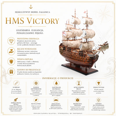 Exkluzívny model plachetnice HMS Victory VIC80R