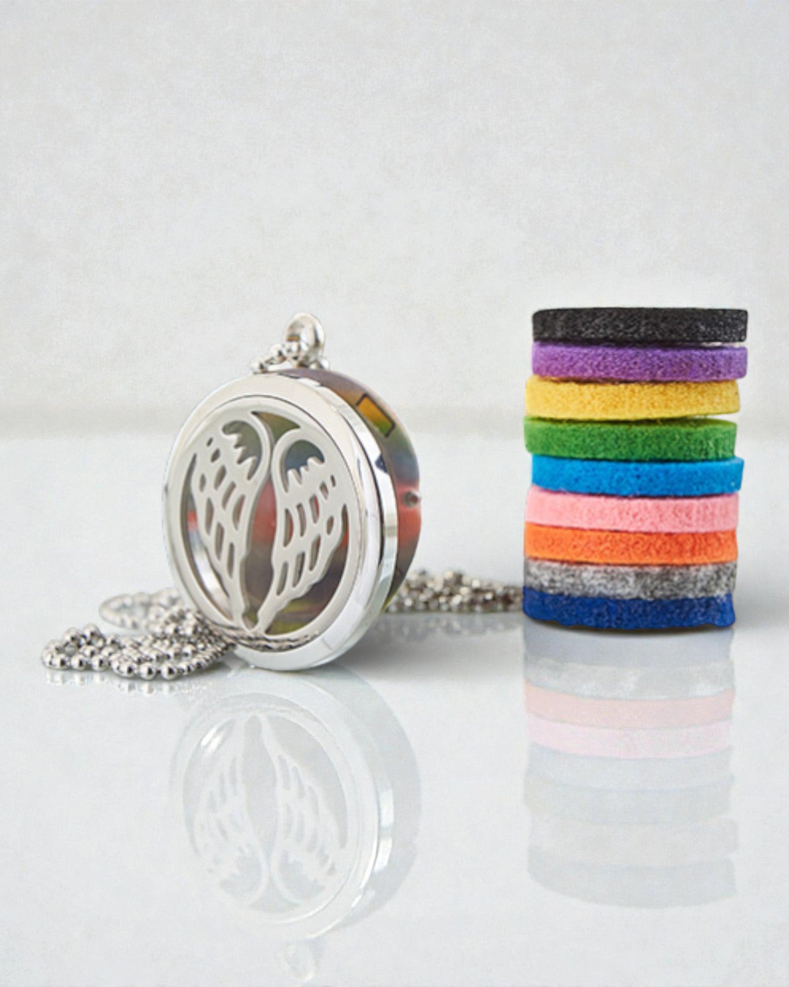 Náhrdelník Aromalife Anjelské krídla – tajná schránka na vôňu Anjelské krídla 30 mm