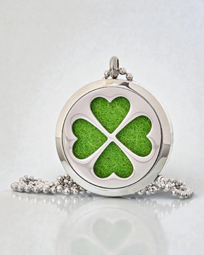 AromaClover – aromaterapeutický náhrdelník s príveskom štvorlístka 30 mm