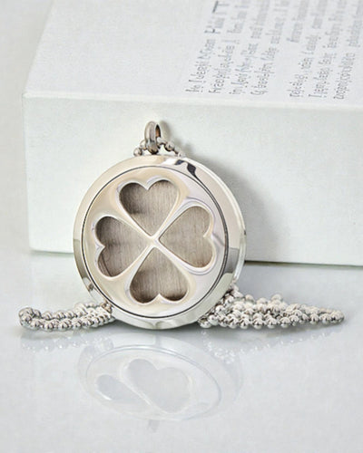 AromaClover – aromaterapeutický náhrdelník s príveskom štvorlístka 30 mm