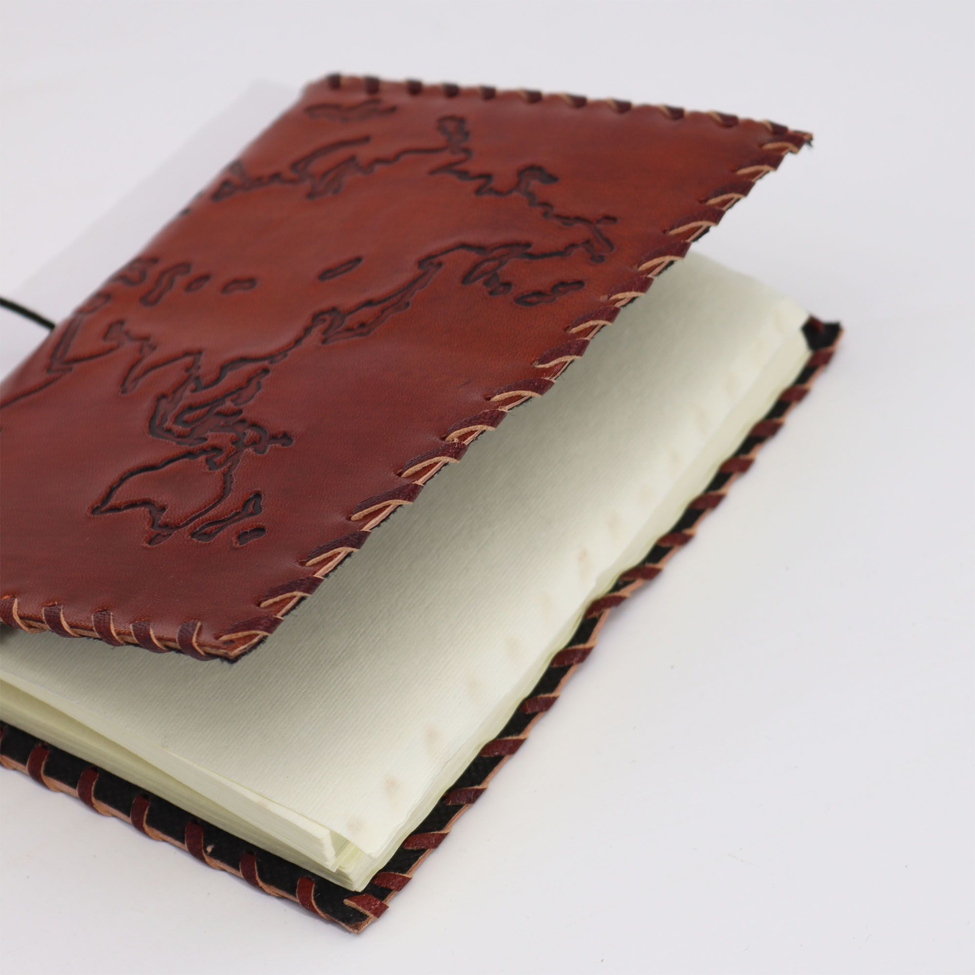 Kožený cestovný denník Light Tan 17x13 cm