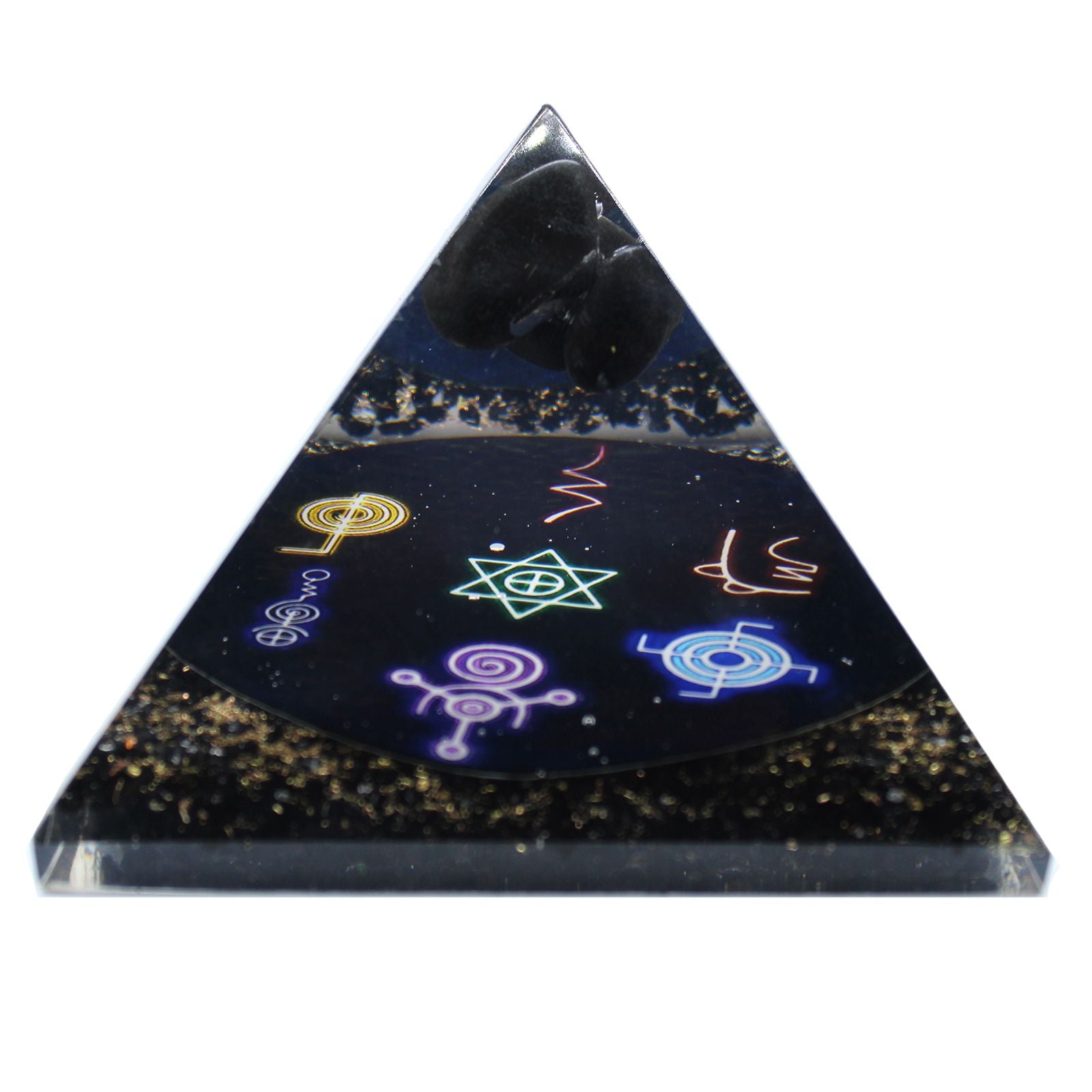 Orgonitová pyramída Midnight Reiki