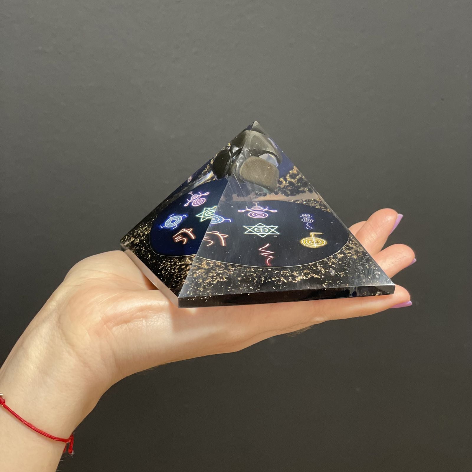Orgonitová pyramída Midnight Reiki