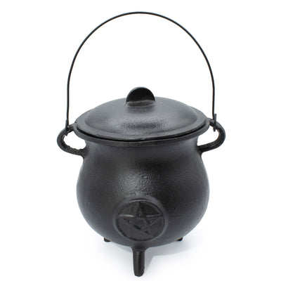 Masívny liatinový kotlík s pentagramom 23x18 cm, 4500 g